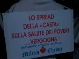 Il Circolo San Luigi e Militia Christi si indignano per il taglio dei fondi ai disabili attuato dal governo Monti